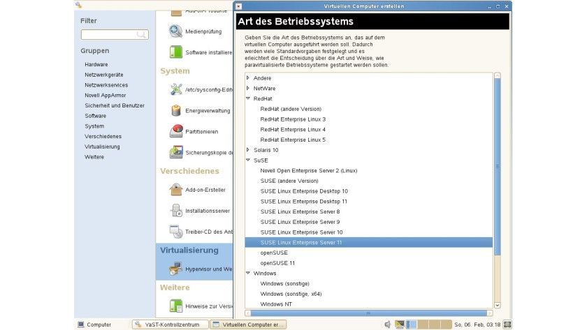 Novell SLES - Virtualisierung