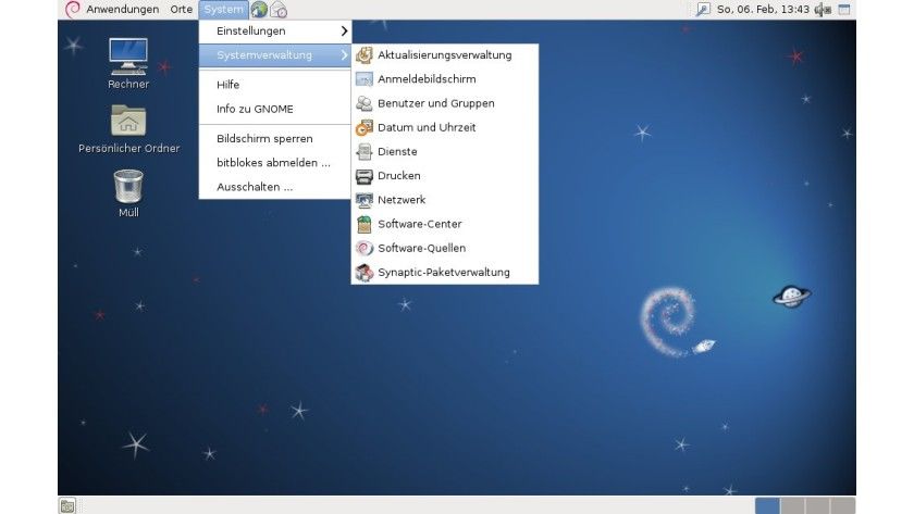 Debian - Grafische Benutzeroberfläche
