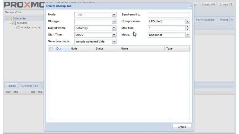 Proxmox - Datensicherung