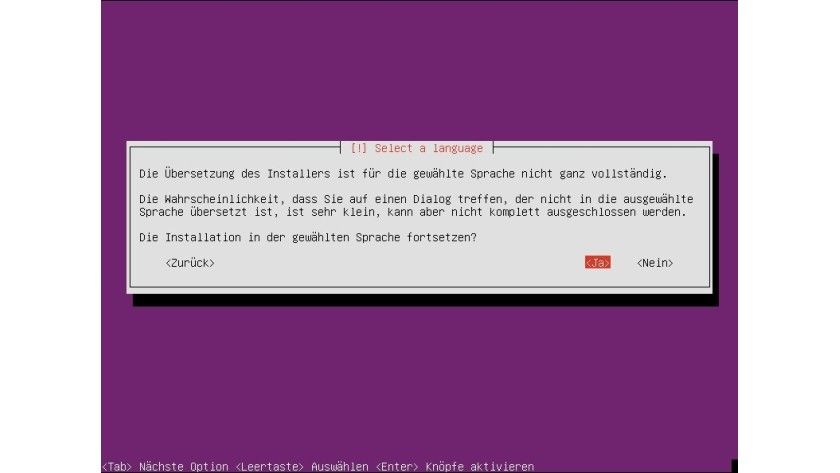 Ubuntu - Sprache