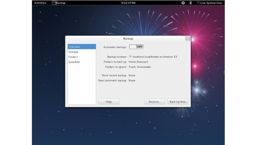 Fedora 17 - Datensicherung