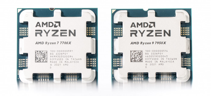 Ryzen 9 7950X und Ryzen 7 7700X (Bild: Golem.de)