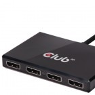 Club3D CSV-6400: Vierfach-Displayport-Hub braucht nur USB zur Versorgung