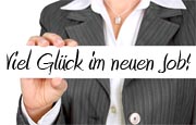 Glückwünsche neue Arbeit