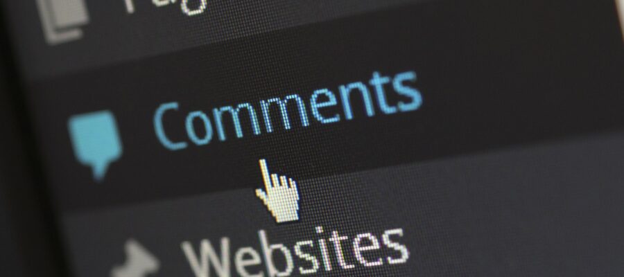 "Comments" Button im Backend des CMS WordPress