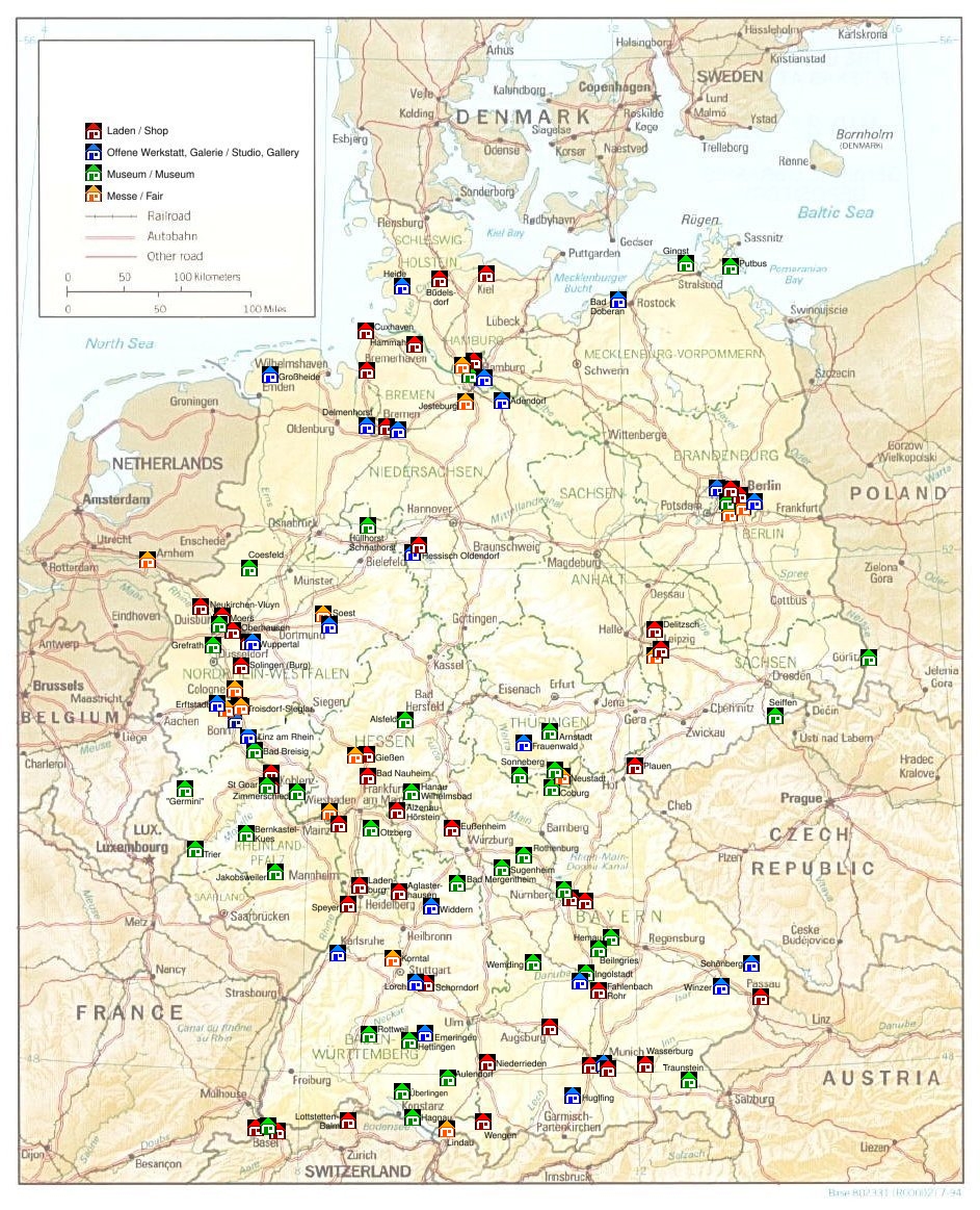 Map of Germany / Deutschlandkarte