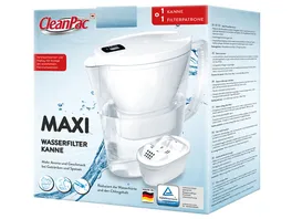 CleanPac Maxi Wasserfilterkanne 1 Kanne 1 Filterpatrone