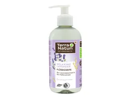 Terra Naturi RELAXING LAVENDER Fluessigseife Bio Lavendelextrakt Bio Haferextrakt