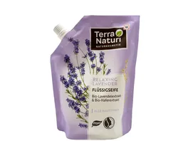 Terra Naturi RELAXING LAVENDER Fluessigseife Bio Lavendelextrakt Bio Haferextrakt