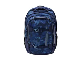 IN SCOOL Schulrucksack Camouflage blau