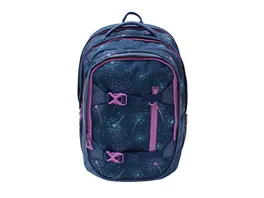 IN SCOOL Schulrucksack Pusteblumen blau lila