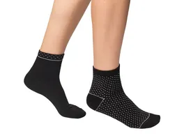 DIM Damen Kurzsocken aus Bio Baumwolle 2er Pack