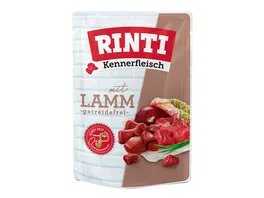 RINTI Hundenassfutter Lamm Pouch