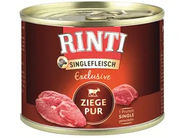 RINTI Hundenassfutter Singlefleisch Exclusive Ziege Pur