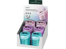 FABER CASTELL Doppelspitzdose RollOn Sparkle sortiert