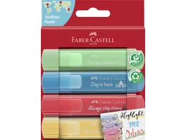 FABER CASTELL Textmarker TL 46 Pastell Promo 4er Kartonetui