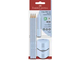 FABER CASTELL Set Grip 2001 sky blue BK