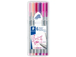 STAEDTLER Box Fineliner triplus Flamingo