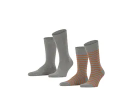 ESPRIT Herren Socken Fine Stripe 2er Pack