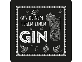 SATISLIGHT LED Bierdeckel Untersetzer Licht blau Gin