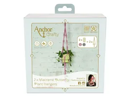 Anchor Makramee Set Blumenampel Schmetterling