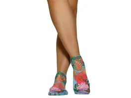 wigglesteps Damen Sneaker Socken LEO FLOWERS W