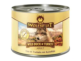 Wolfsblut Hundenassfutter Wild Duck Turkey Truthahn Ente