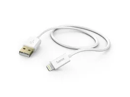 Hama Lade Datenkabel Lightning 1 5 m Weiss