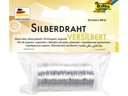 folia Silberdraht 0 3mm x 80m