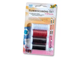 folia Gummischnuere Set 4 Spulen a 5 m