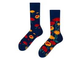 MANY MORNINGS Damen Socken Flower Power