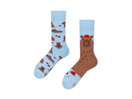 MANY MORNINGS Unisex Socken Capybara