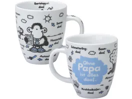 sheepworld Tasse Ohne Papa ist alles doof