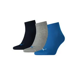 PUMA Unisex Kurzsocken Quarter Plain 3er Pack