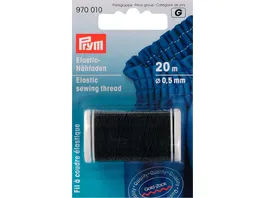 Prym Elastic Naehfaden 0 5 mm schwarz