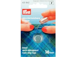 Prym Fingerhut Anti Rutsch 16 mm silber