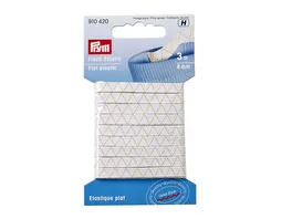 Prym Flach Elastic 6 mm weiss