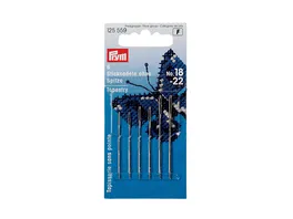 Prym Sticknadeln ohne Spitze ST 22 0 90 x 40 mm silberfarbig