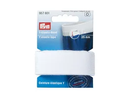 Prym Y Elastic Band 25 mm weiss