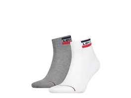 Levis Unisex Sportsocken Kurzschaft 2er Pack