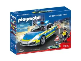 PLAYMOBIL 70067 City Action Porsche 911 Carrera 4S Polizei