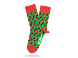 Unabux Unisex Socken Ladybug