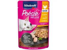 Vitakraft Katzennassfutter Poesie Delice Gelee Huhn