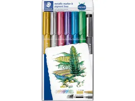 STAEDTLER Layoutmarker 8323 Metallic pen Pigmentliner im Etui