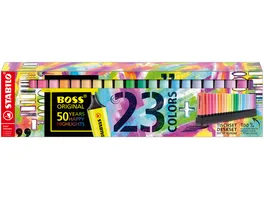 STABILO BOSS ORIGINAL Textmarker Tischset 23 Stifte