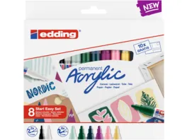 edding Start Easy 8er Acryl Set Nordic