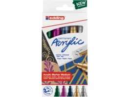 edding Acrylmarker 5100 5er Set medium festive