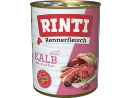 RINTI Hundenassfutter Kennerfleisch Kalb