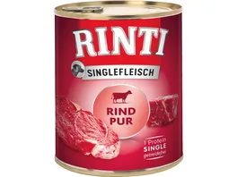 RINTI Hundenassfutter Singlefleisch Rind Pur