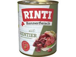 RINTI Hundenassfutter Kennerfleisch Rentier